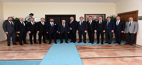 Rektör Karakaş Misafirleri İle Görüştü Rektör Karakaş Misafirleri İle Görüştü
