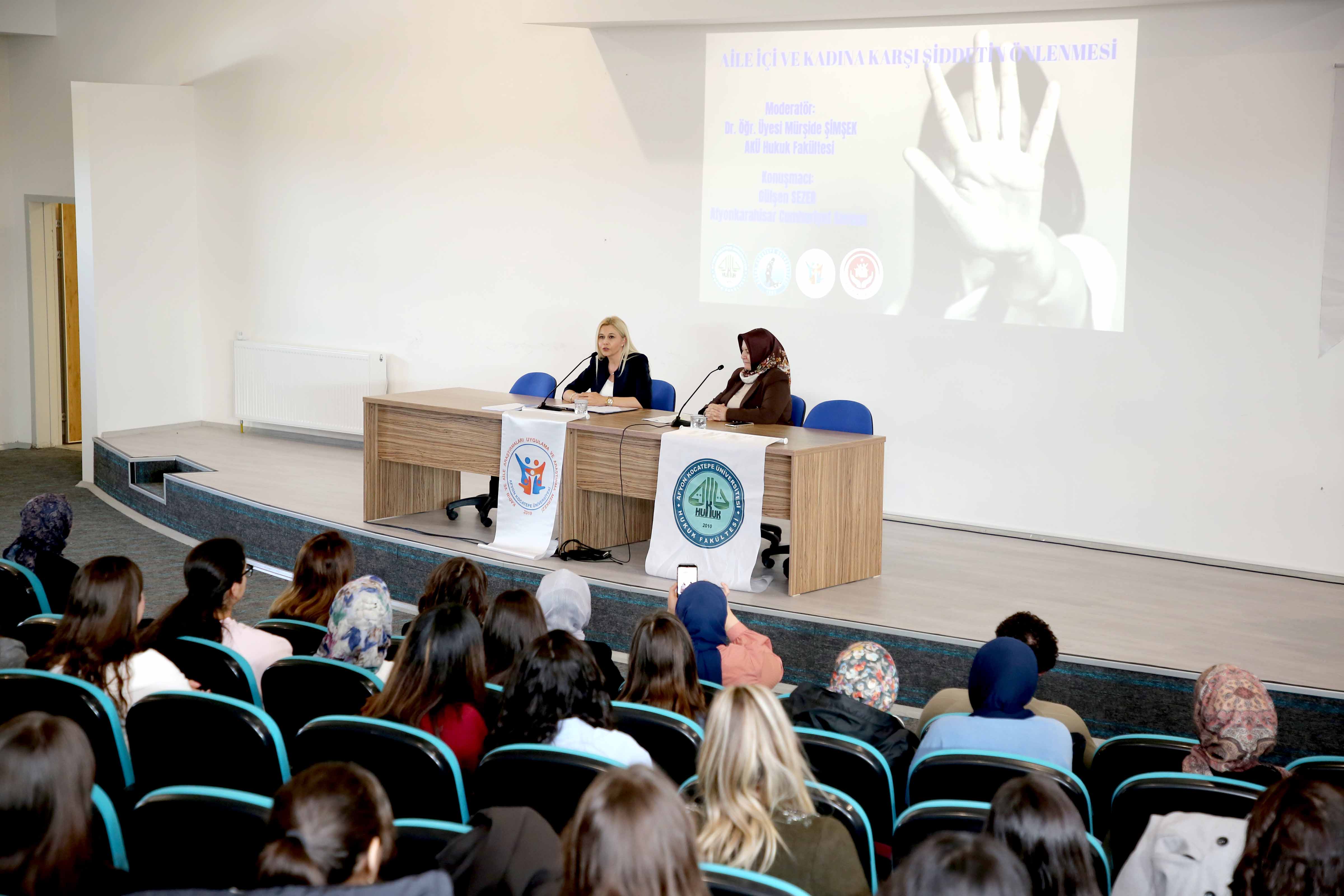 “Aile İçi ve Kadına Karşı Şiddetin Önlenmesi” Söyleşisi Gerçekleştirildi